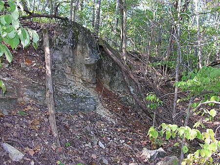 Ravine wall